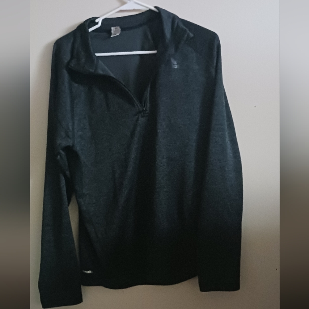 Addias Men's Black Quarter-Zip Sweater Pull Over 1x A-29